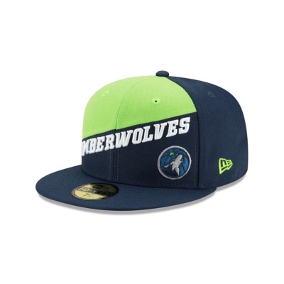Minnesota Timberwolves Gorra | New Era NBA Color Split 59fifty Fitted Cap Mexico - Azules